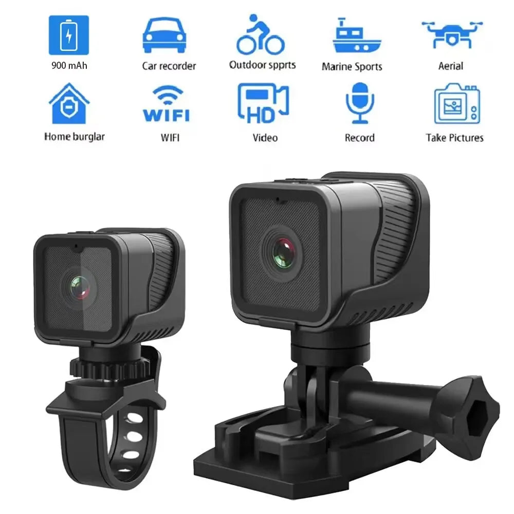 Portable WiFi Waterproof Sports Mini Camera (1080P HD)-2