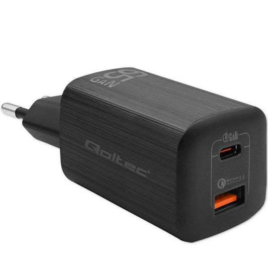 Wall Charger Qoltec 50766 Black-0