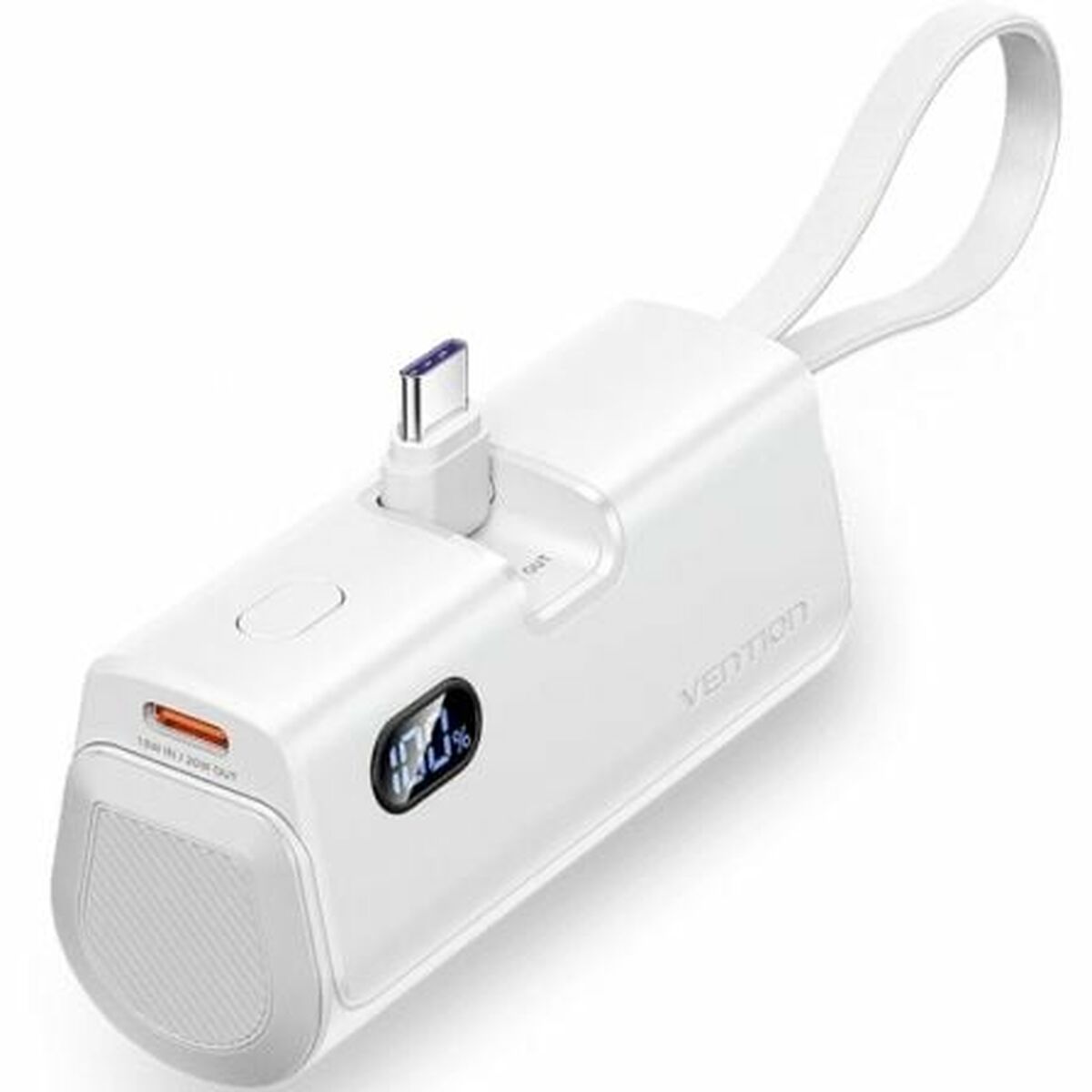 Powerbank Vention FHQW0 White 4800 mAh-0