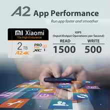 Xiaomi - Micro SD Memory Card 2TB + Adapter HIGH SPEED Mobile Phone Camera